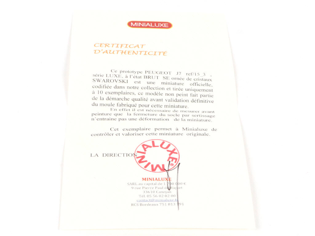 Lot 166 - MINIALUXE (FRANCE) (1)