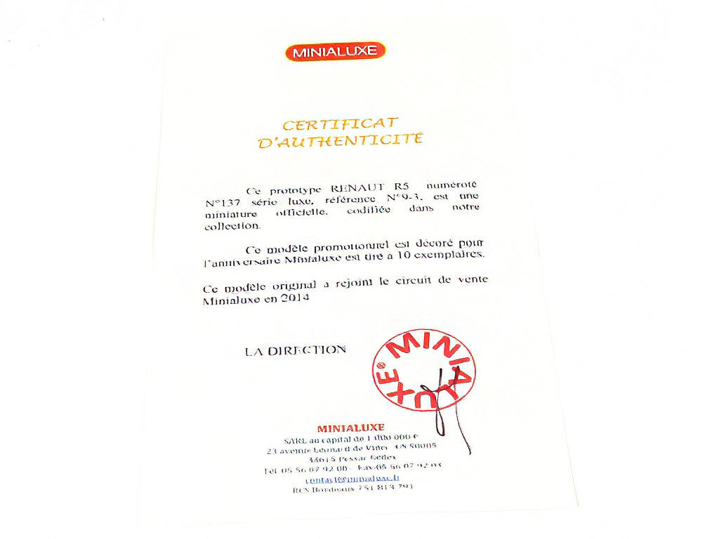 Lot 134 - MINIALUXE (FRANCE) (1)