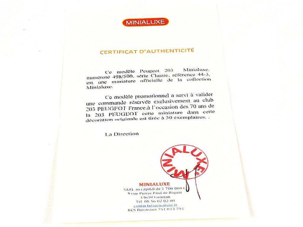 Lot 126 - MINIALUXE (FRANCE) (1)