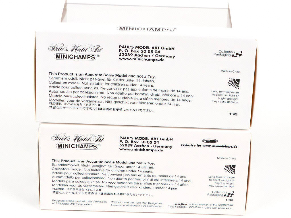 Lot 185 - MINICHAMPS (ALLEMAGNE) (2)