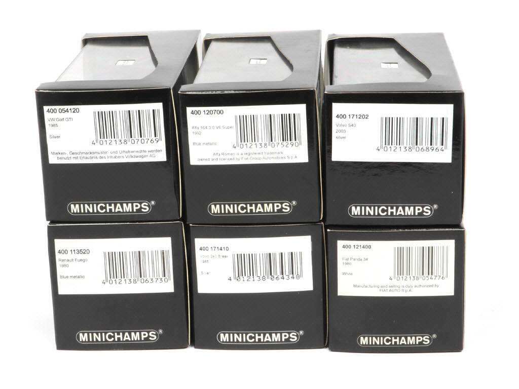 Lot 105 - MINICHAMPS (ALLEMAGNE) (6)