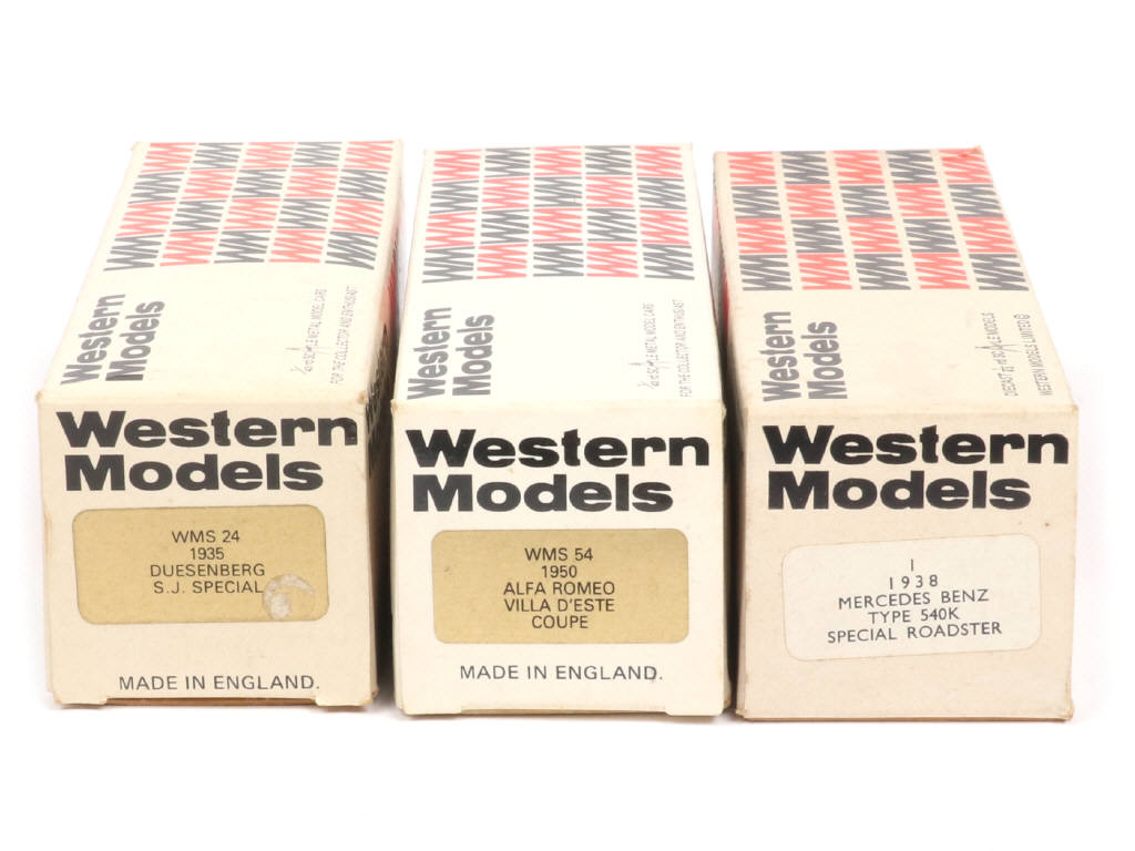 Lot 117 - WESTERN MODELS (GB) (3)