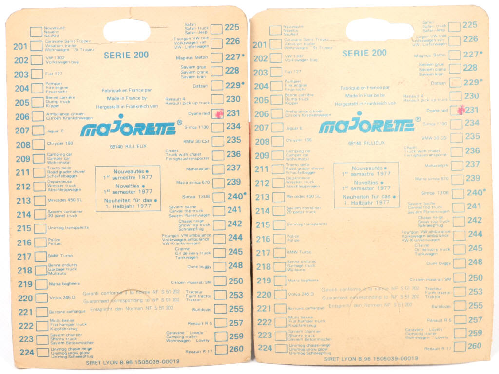 Lot 36 - MAJORETTE (FRANCE) (2)