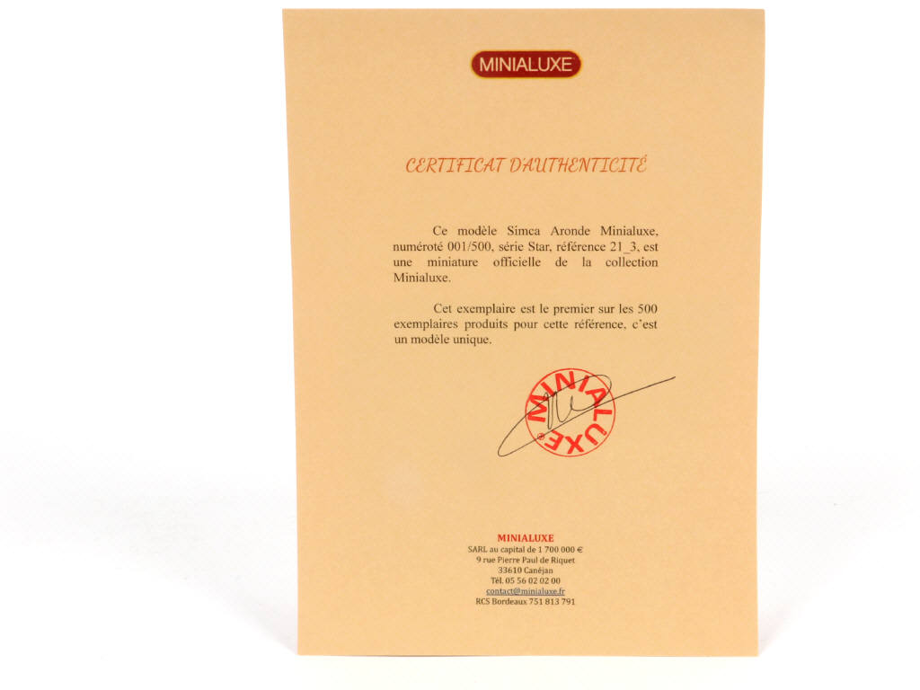 Lot 252 - MINIALUXE (FRANCE) (1)