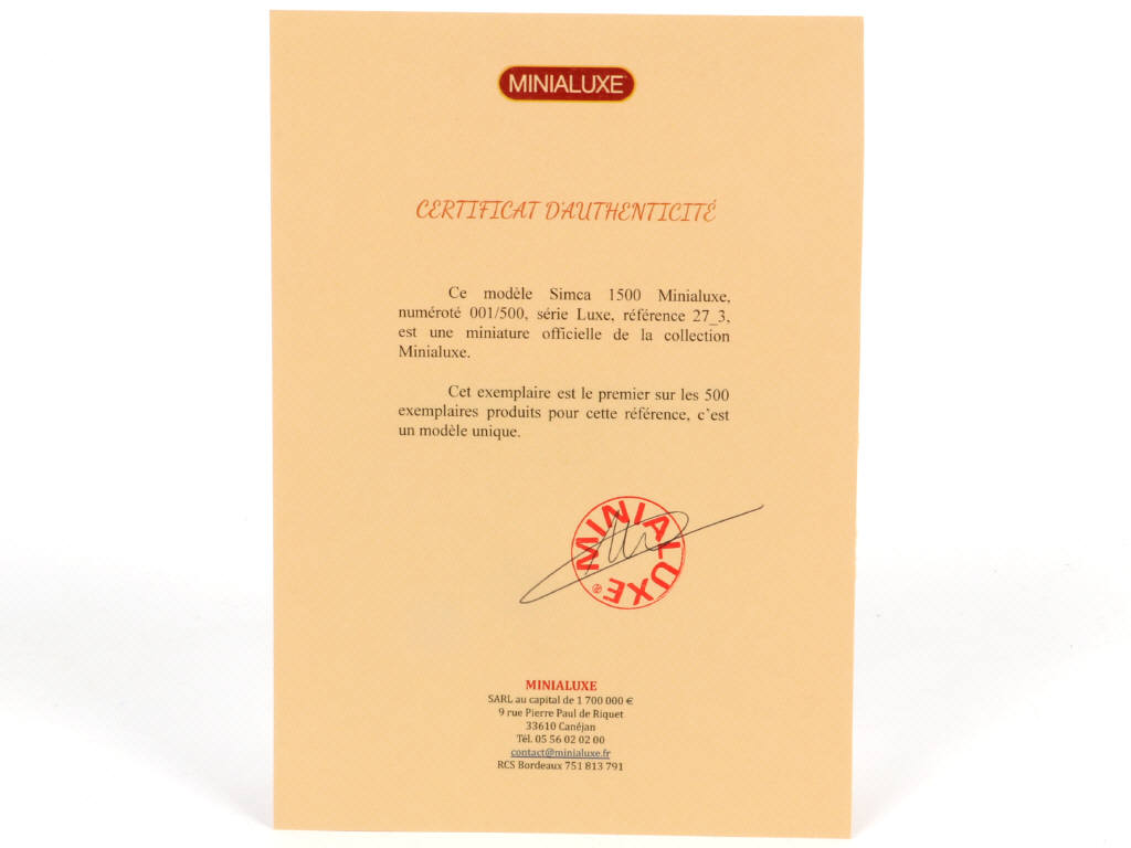 Lot 259 - MINIALUXE (FRANCE) (1)