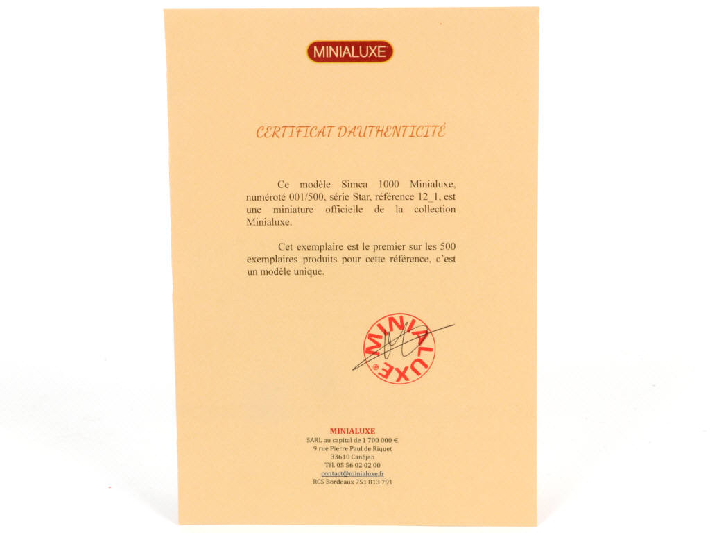 Lot 243 - MINIALUXE (FRANCE) (1)