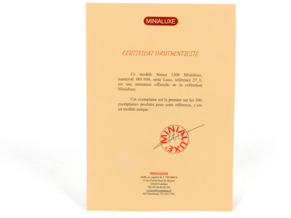 Lot 257 - MINIALUXE (FRANCE) (1)