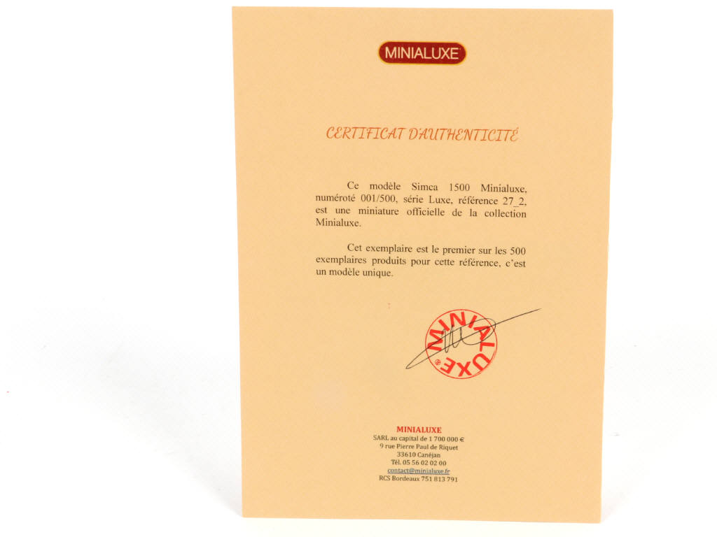 Lot 258 - MINIALUXE (FRANCE) (1)