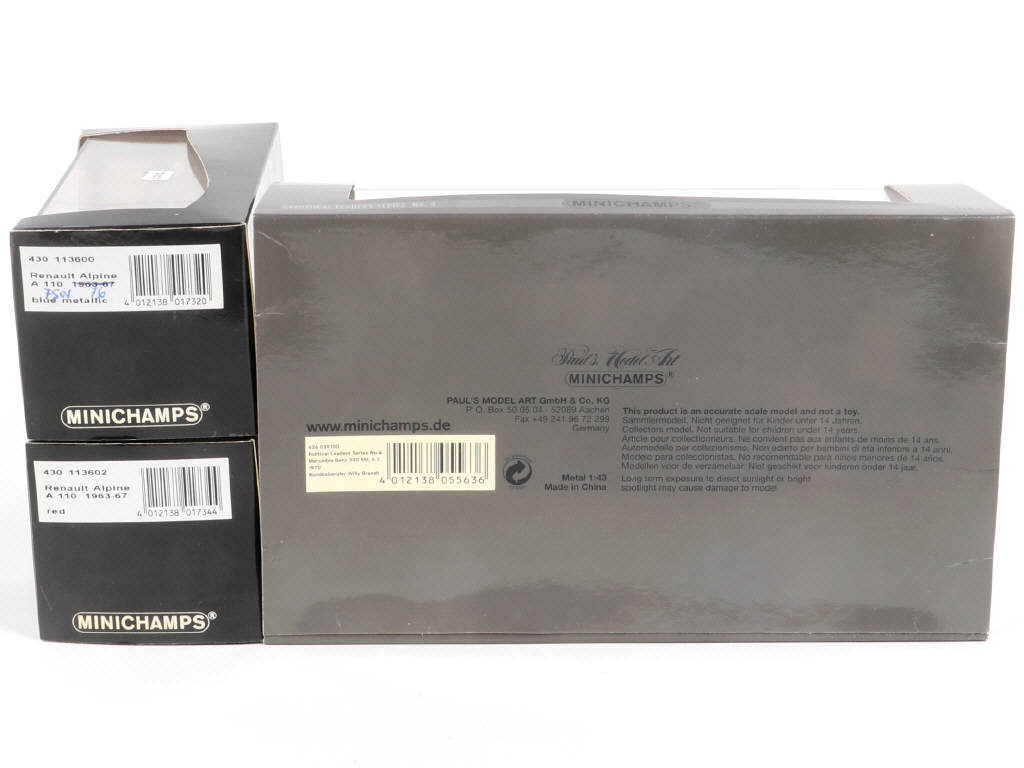 Lot 159 - MINICHAMPS (ALLEMAGNE) (3)