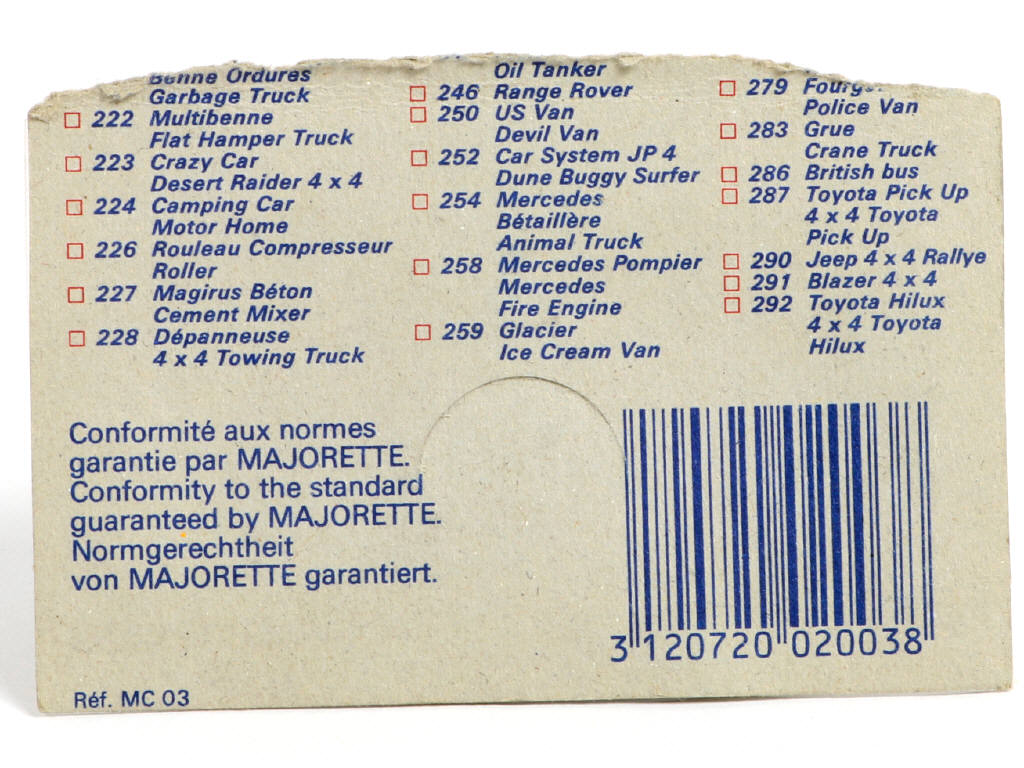 Lot 10 - MAJORETTE (FRANCE) (1)