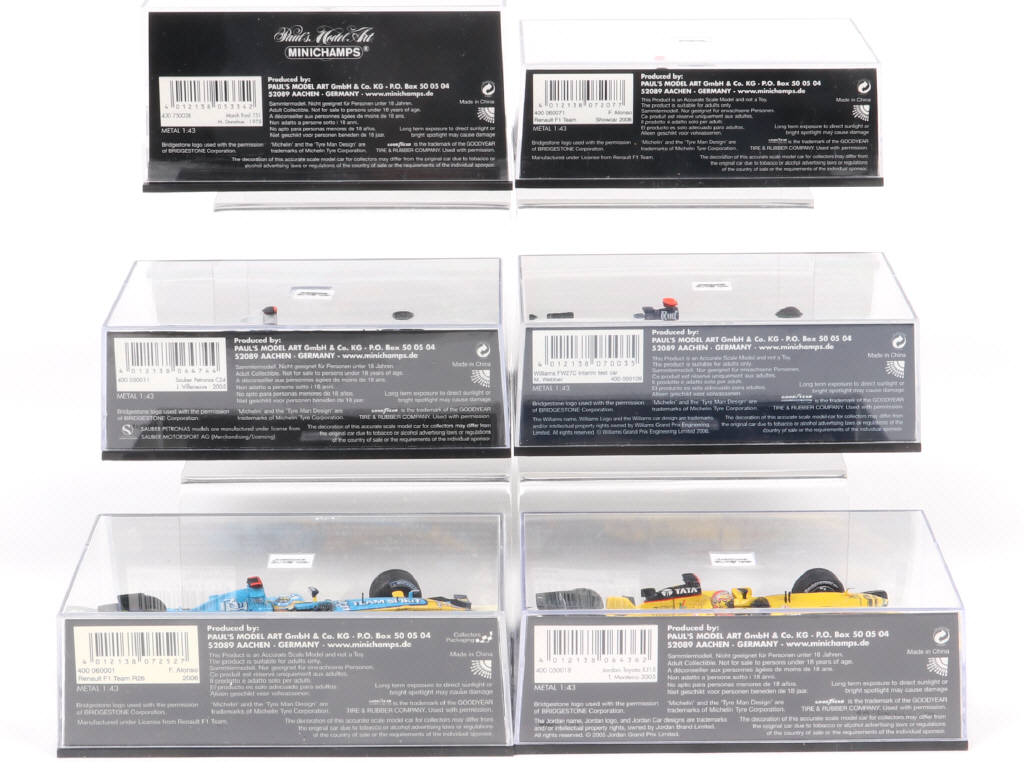Lot 133 - MINICHAMPS (ALLEMAGNE) (6)
