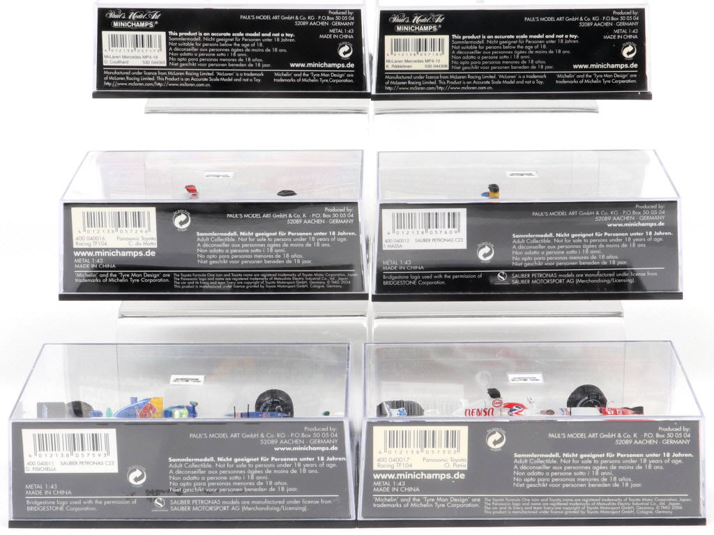 Lot 128 - MINICHAMPS (ALLEMAGNE) (6)
