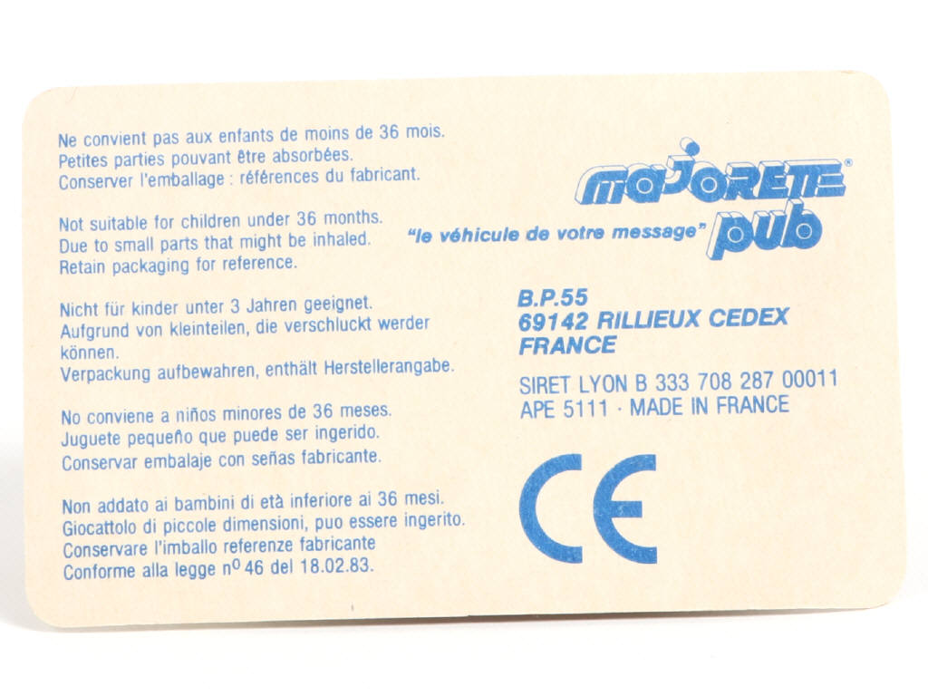 Lot 55 - MAJORETTE (FRANCE) (1)