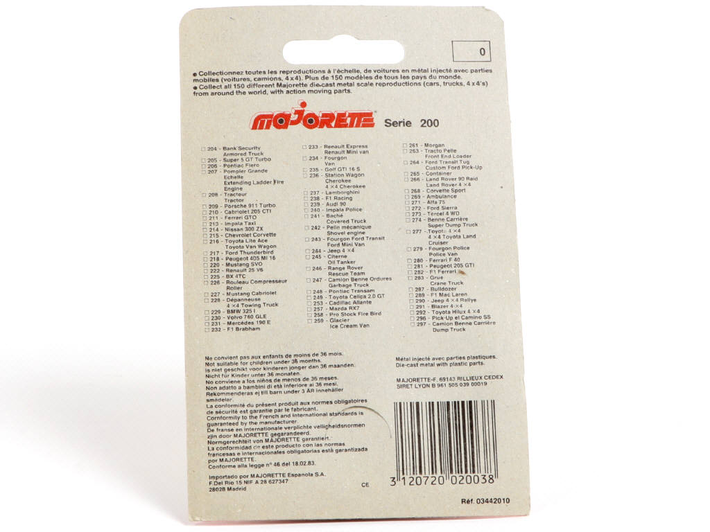 Lot 64 - MAJORETTE (FRANCE) (1)