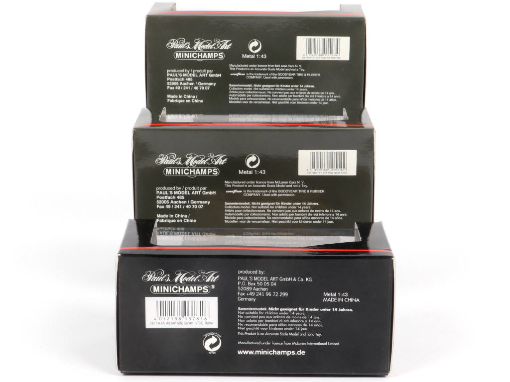 Lot 157 - MINICHAMPS (ALLEMAGNE) (3)