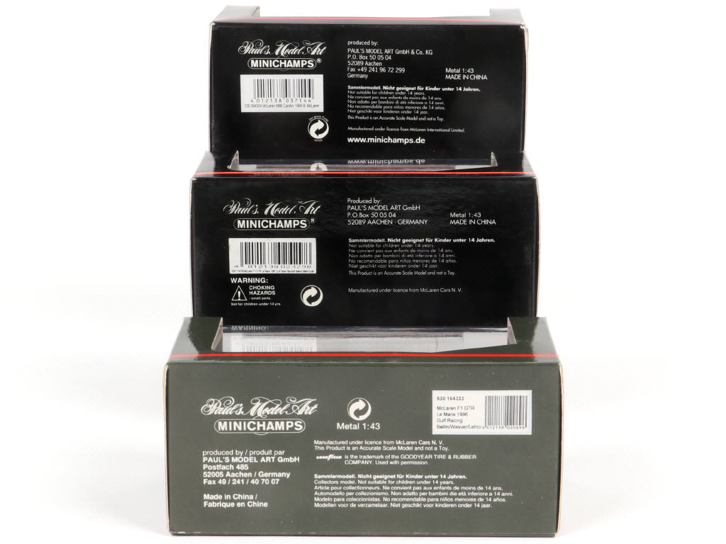 Lot 158 - MINICHAMPS (ALLEMAGNE) (3)