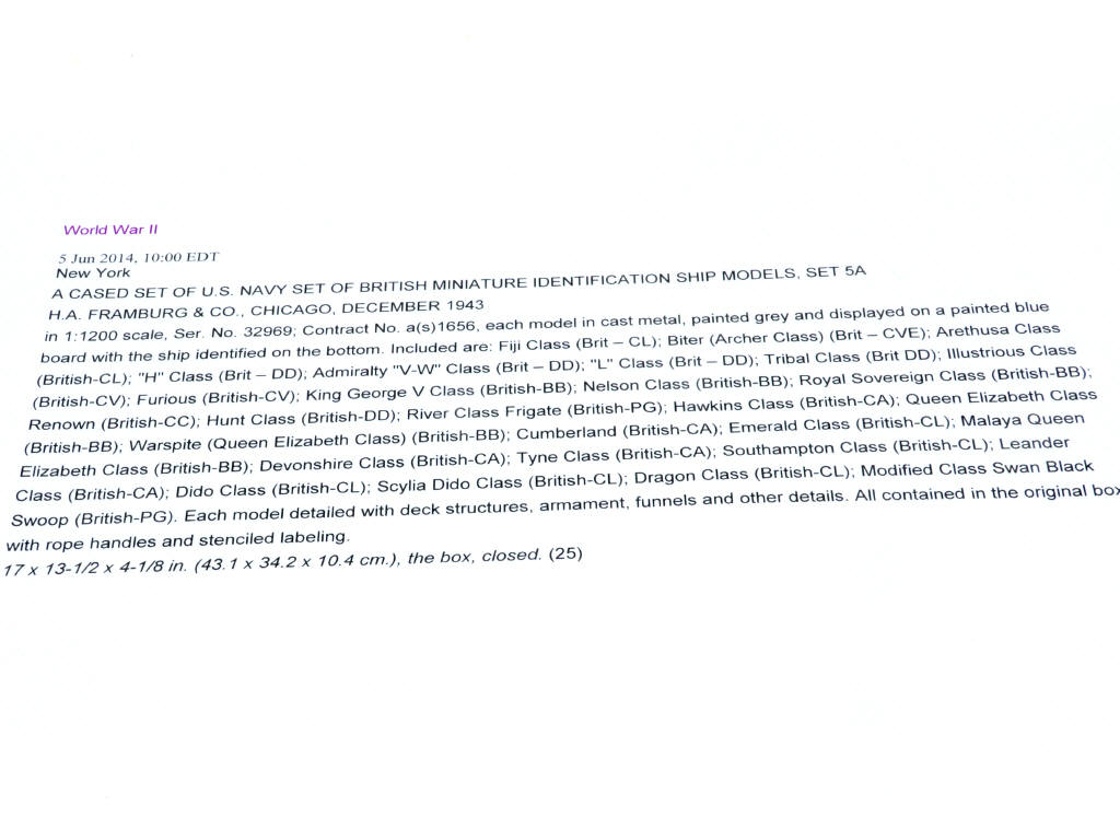 Lot 126 - H.A. FRAMBURG & CO (USA) (1)