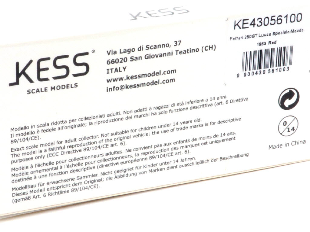 Lot 312 - KESSMODEL (ITALIE) (1)