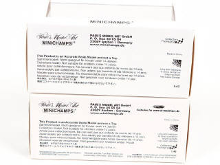 Lot 185 - MINICHAMPS (ALLEMAGNE) (2)
