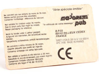 Lot 117 - MAJORETTE (FRANCE) (1)