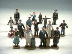 FIGURINES en plomb & HORNBY 'O' (3)